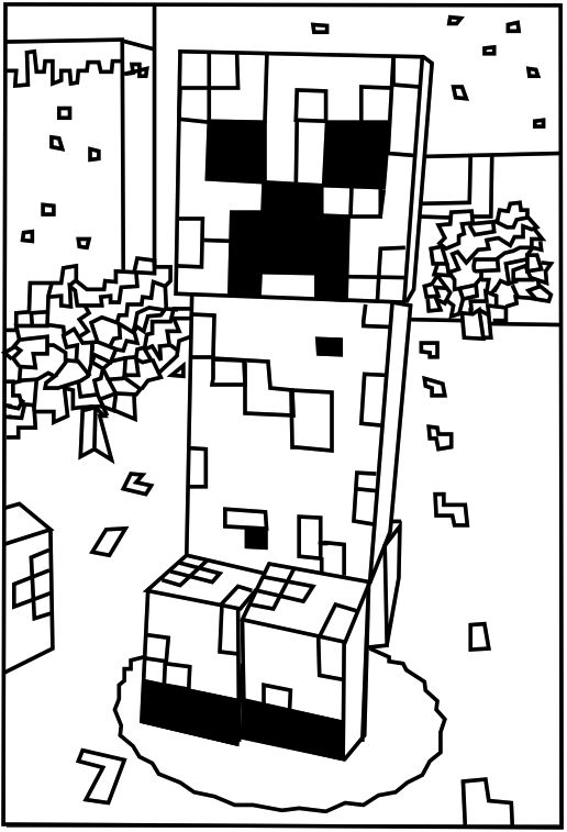 Minecraft Coloring Pages 437