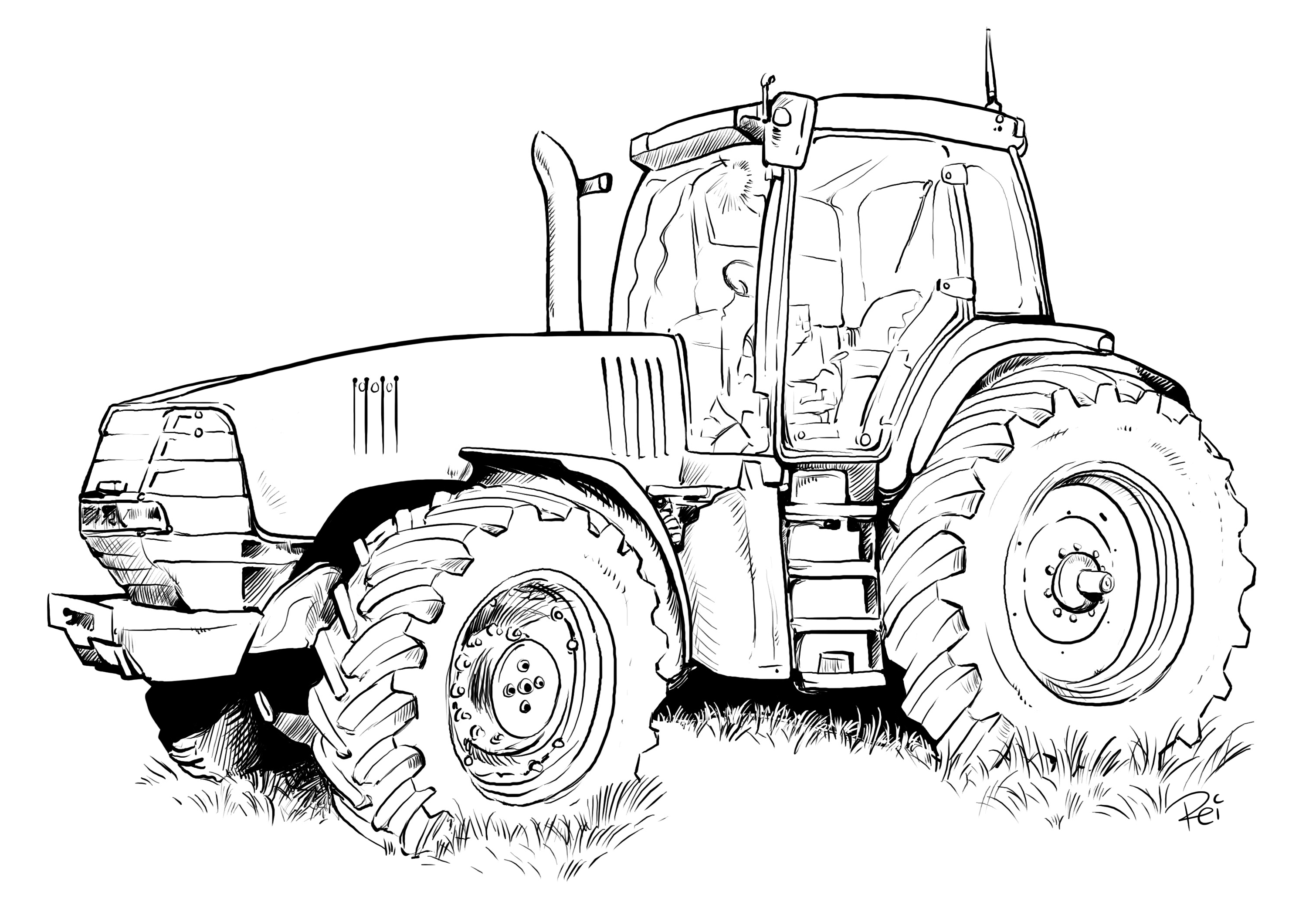 Traktor Ausmalbilder 844