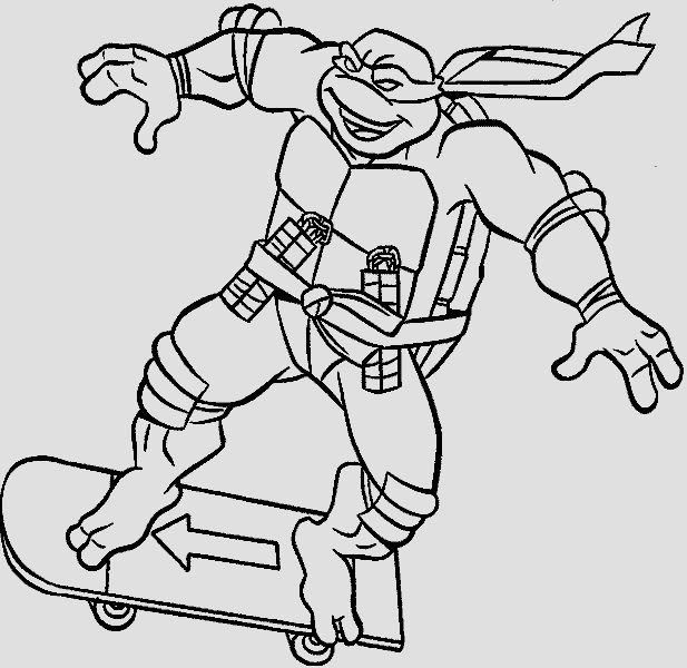 Kostenlos ninja turtles ausmalbilder Malvorlagen Ninja
