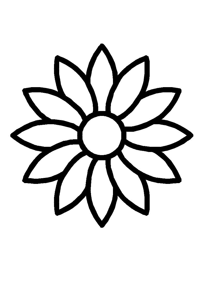 Flower Coloring Pages   Free Printable 20 Flower Coloring Pages