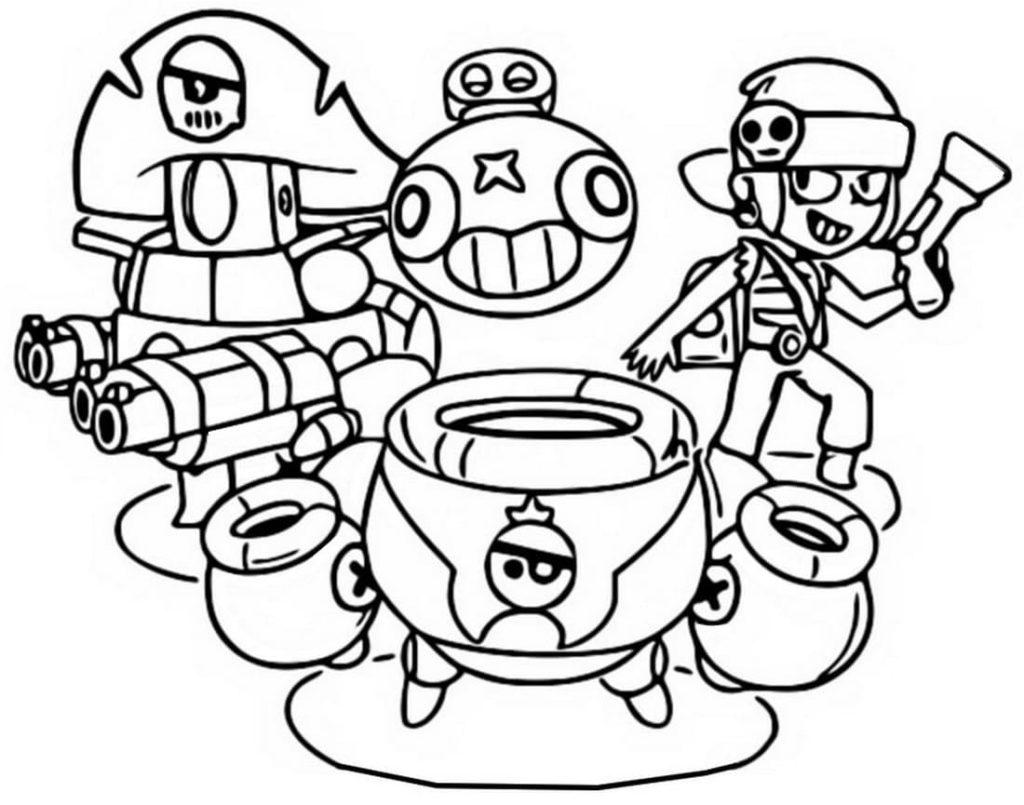 Brawl Stars Coloring Pages 1574