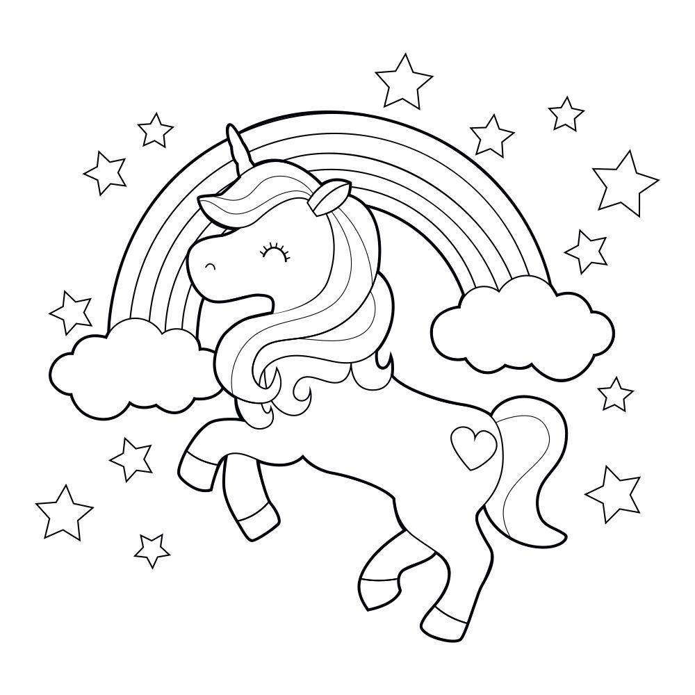 Unicorn Coloring Pages 1823