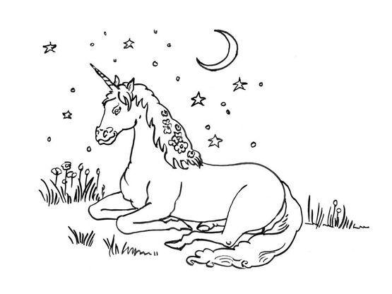 Unicorn Coloring Pages 1826