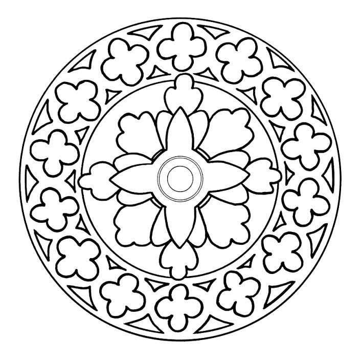 Mandala Boyama Sayfası 1377
