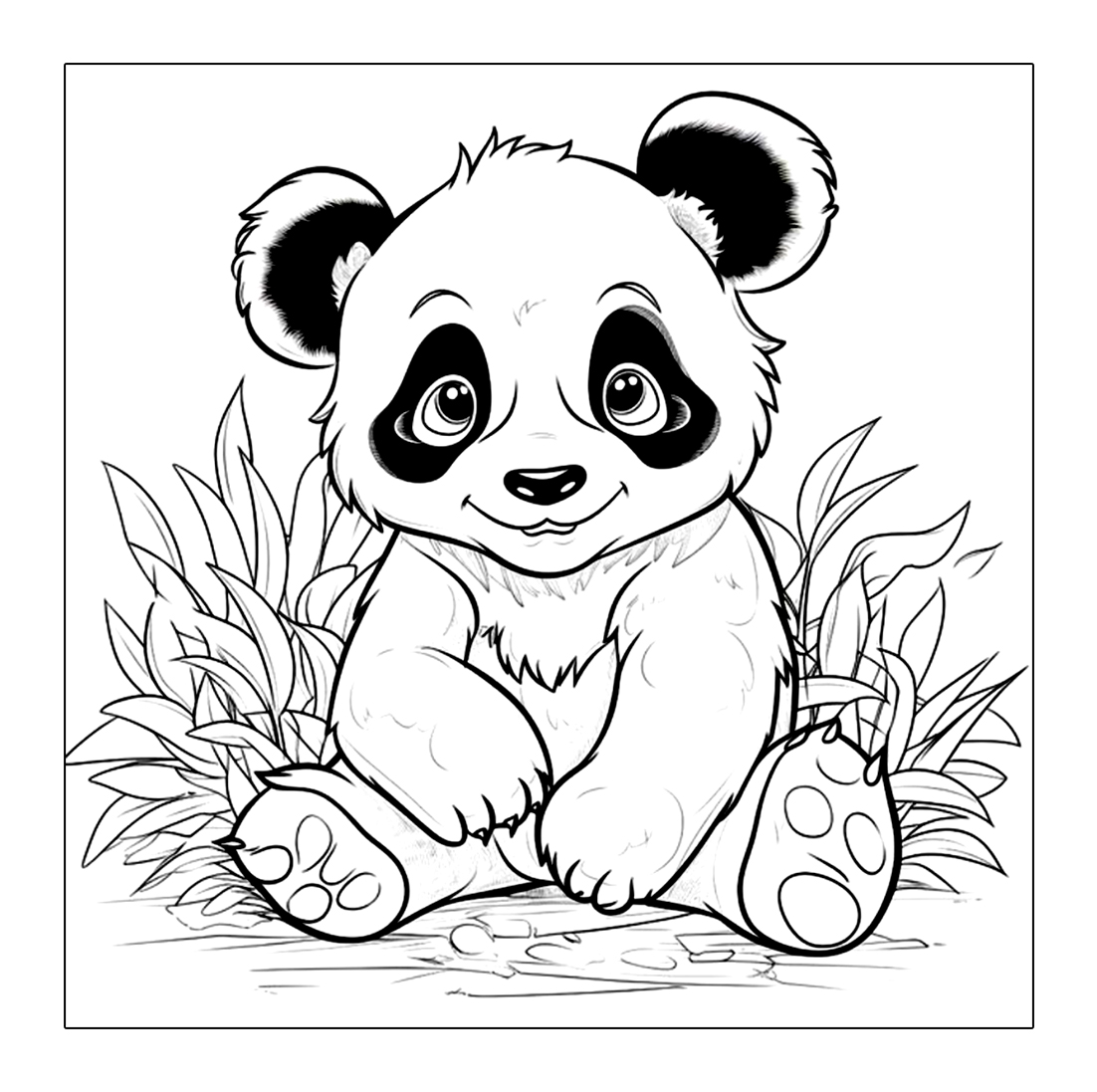 Panda Ausmalbilder 2349