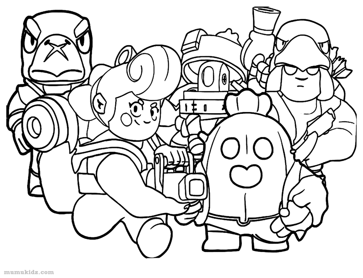 Brawl Stars Coloring Pages 1856