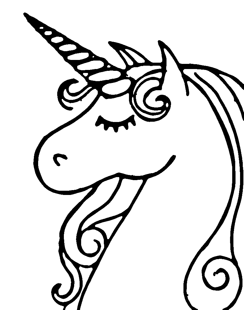 Unicorn Coloring Pages 1854