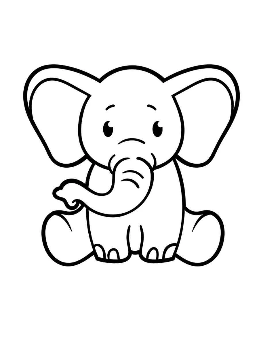 Elefant Ausmalbilder 2295