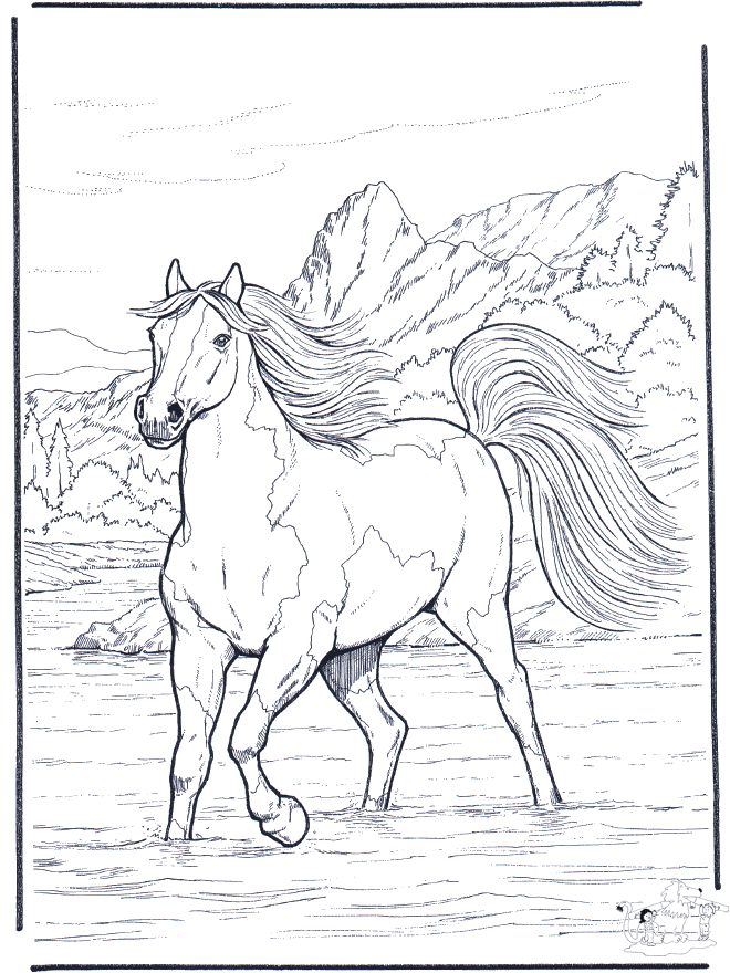 Horse Coloring Pages 186