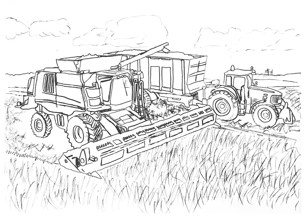 Traktor Fendt Landwirtschaft Malvorlage Malvorlagen Claas Ausdrucken